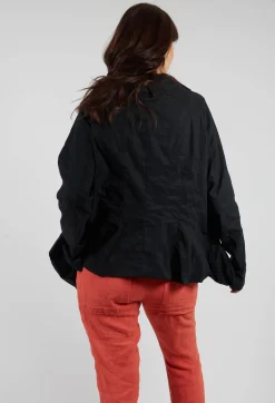 Rundholz Mainline Jackets^Peplum Hem Jacket in Black