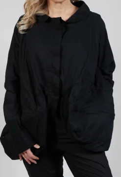 Rundholz Mainline Jackets^Peplum Hem Jacket in Black