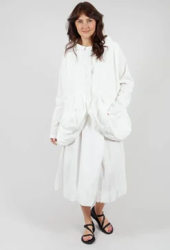 Rundholz Mainline Jackets^Peplum Hem Jacket in Starwhite