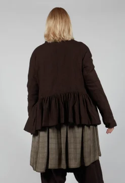 Rundholz Mainline Jackets^Peplum Style Jacket in Kaffee Check