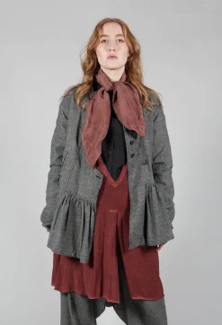 Rundholz Mainline Jackets^Peplum Style Jacket in Latte Check