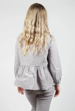 Aequamente Shirts & Blouses^Peplum Style Shirt in Taupe