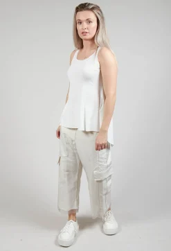 Rundholz Mainline Tops^Peplum Vest in Callas