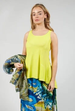 Rundholz Mainline Tops^Peplum Vest in Lilly Cloud