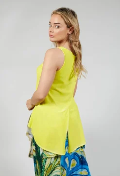 Rundholz Mainline Tops^Peplum Vest in Lilly Cloud