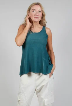 Rundholz Mainline Tops^Peplum Vest in Tulip Cloud