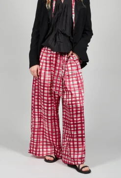 High Trousers^Perpetual Trousers in Pink Check