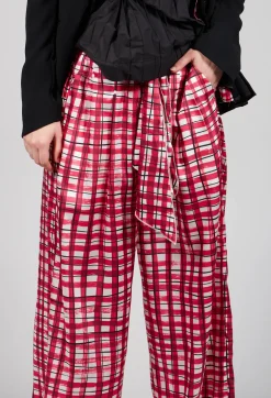 High Trousers^Perpetual Trousers in Pink Check