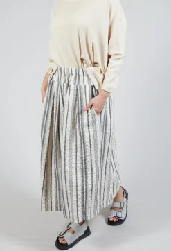 Mama B Skirts^Pesci S Skirt In Nero Stripe