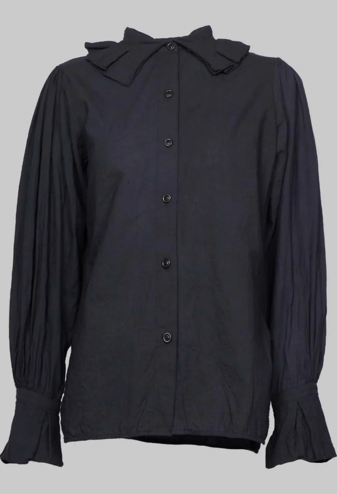 EastByEastWest Shirts & Blouses^Petal Pleated Collar Shirt in Ink