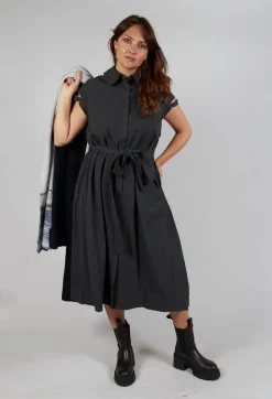 SOH Dresses^Peter Pan Dress in Charcoal