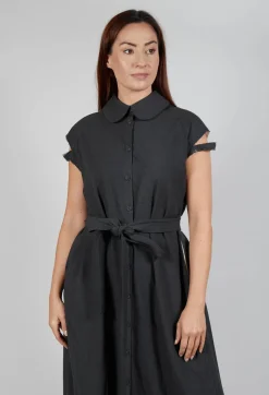 SOH Dresses^Peter Pan Dress in Charcoal
