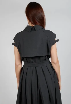 SOH Dresses^Peter Pan Dress in Charcoal