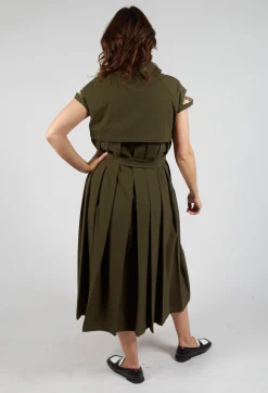 SOH Dresses^Peter Pan Dress in Olive