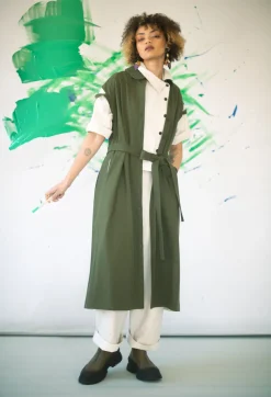 SOH Dresses^Peter Pan Dress in Olive
