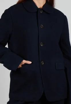 SOH Jackets^Peter Pan Peacoat in Navy