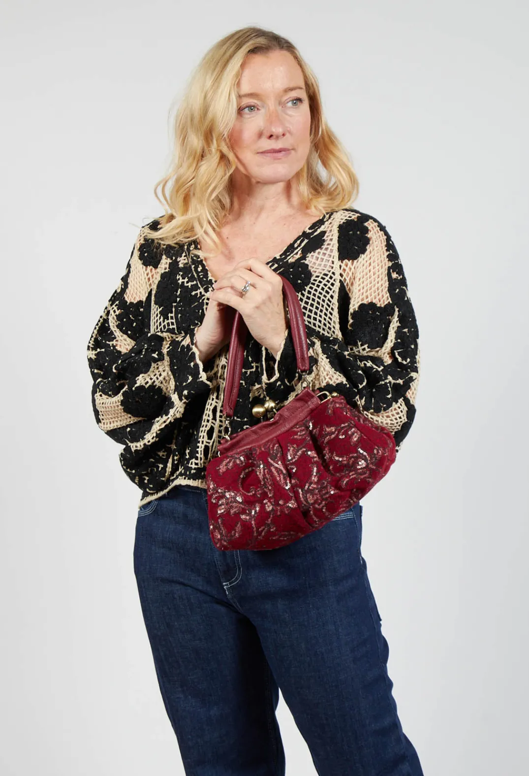 Le Daf Bags^Picollo Mineo Bag in Bordeaux