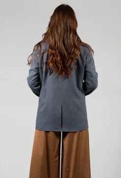 Niù Jackets^Pinstripe Blazer in Jeans