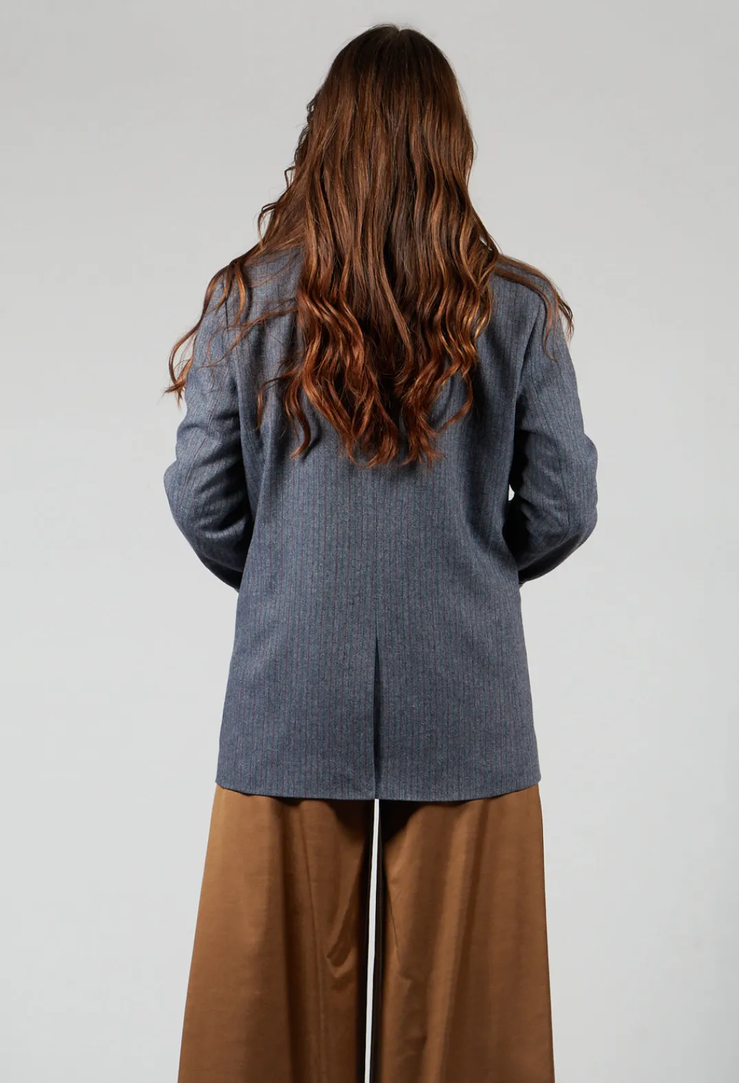 Niù Jackets^Pinstripe Blazer in Jeans