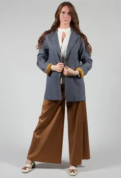 Niù Jackets^Pinstripe Blazer in Jeans
