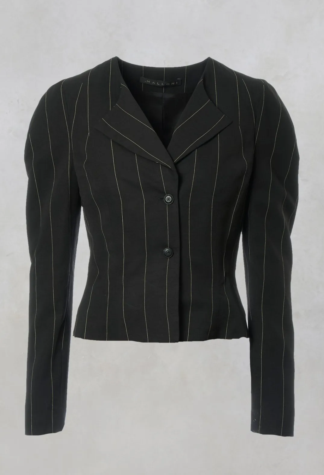 Malloni Jackets|Co-ords & Suits^Pinstripe Blazer in Nero