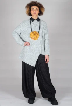 Bread and Butter Trousers^Pinstripe Trousers in Black