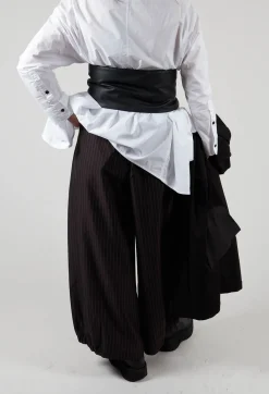 Bread and Butter Trousers^Pinstripe Trousers in Black
