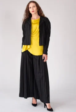 Malloni Co-ords & Suits^Pinstripe Trousers in Nero