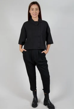 SOH Shirts & Blouses^Pinstriped Shirt in Black