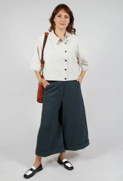 SOH Shirts & Blouses^Pinstriped Shirt in Cream
