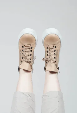 Lofina Boots^Platform Sole Boots in Gasoline Aglio