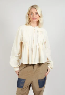 Umit Unal Shirts & Blouses^Pleat Shirt in Cream