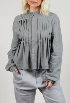 Umit Unal Shirts & Blouses^Pleat Shirt in Slate
