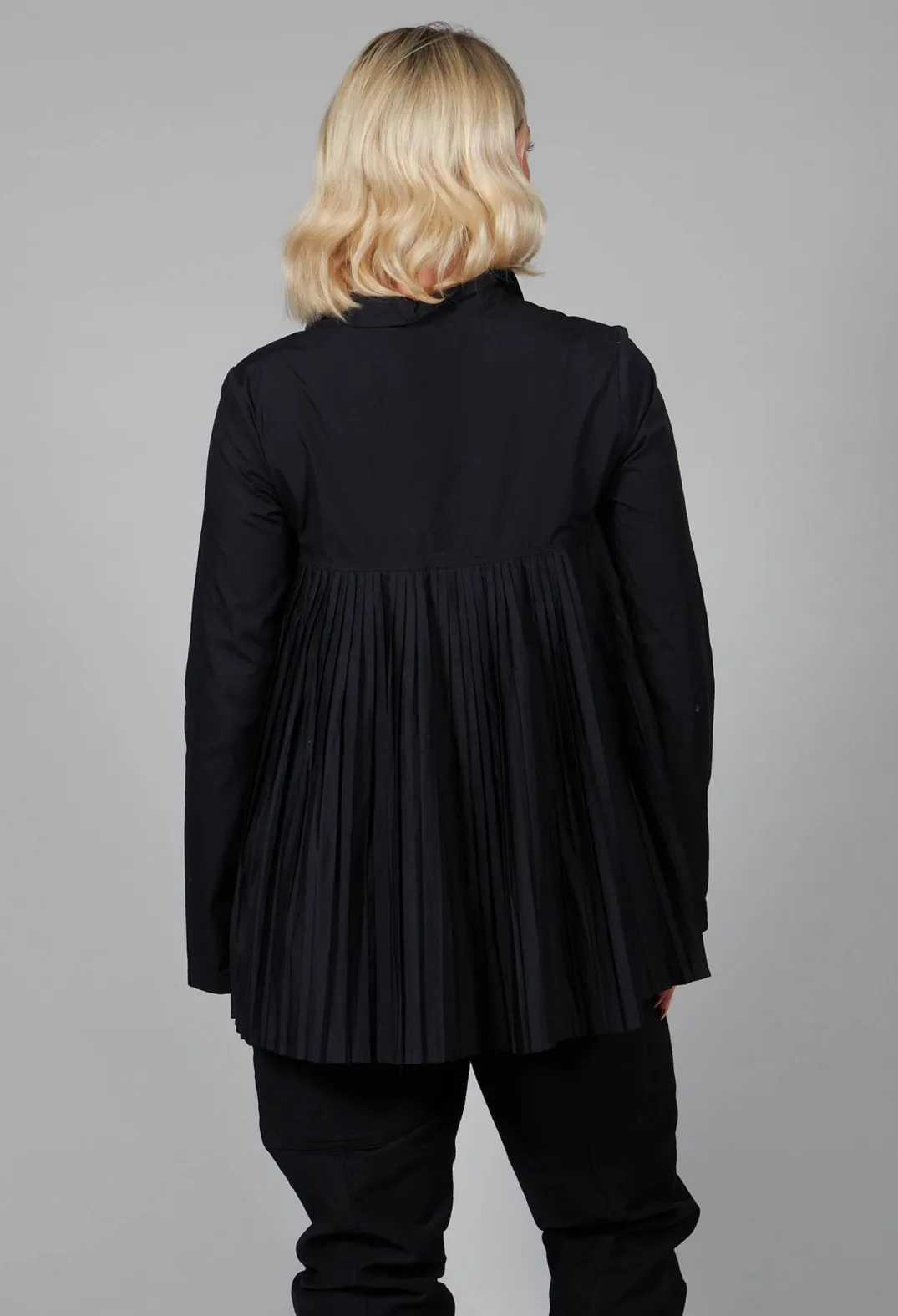 Rundholz Black Label Shirts & Blouses^Pleated Back Shirt in Black