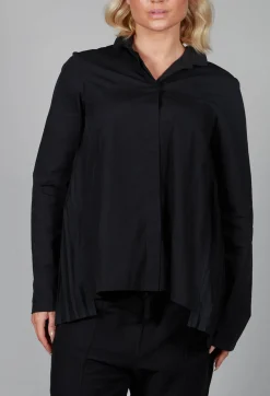 Rundholz Black Label Shirts & Blouses^Pleated Back Shirt in Black