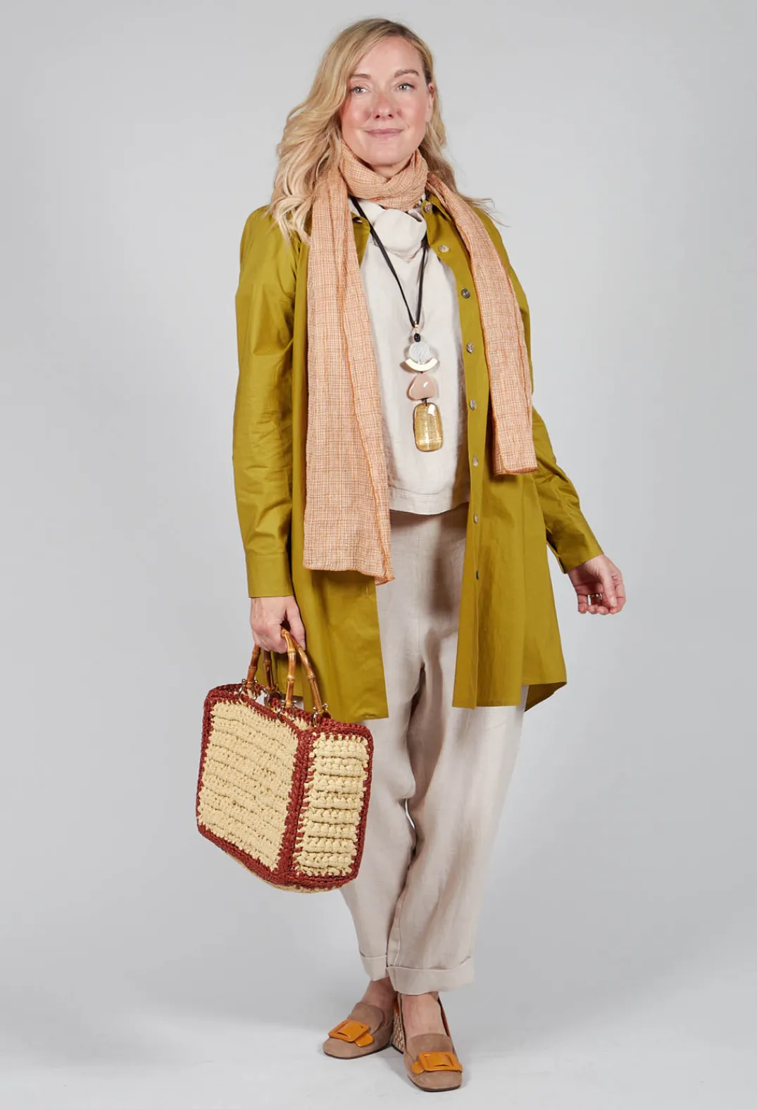 Operificio Neirami Shirts & Blouses^Pleated Back Shirt in Foglia