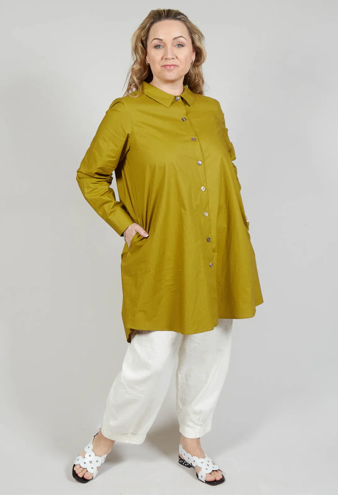 Operificio Neirami Shirts & Blouses^Pleated Back Shirt in Foglia