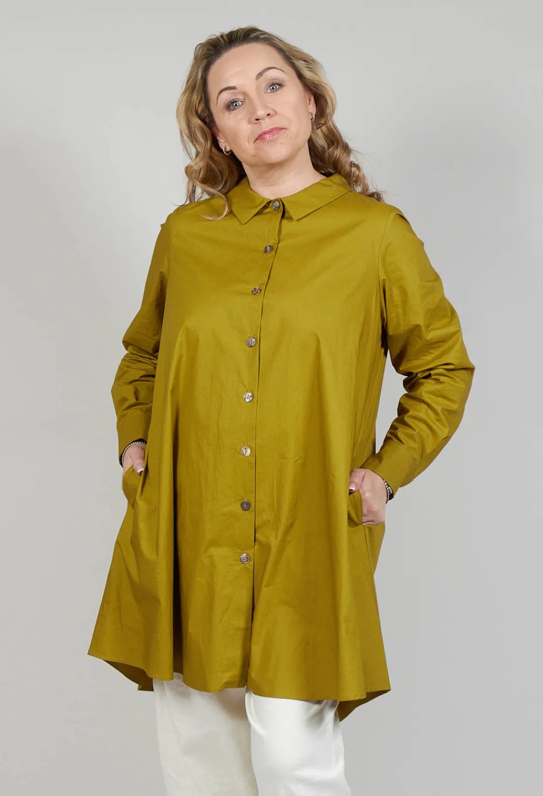 Operificio Neirami Shirts & Blouses^Pleated Back Shirt in Foglia