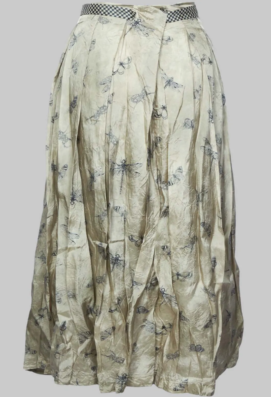 Jayko Skirts^Pleated Lona Skirt in Light Grey