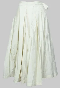 Jayko Skirts^Pleated Nayati Skirt in White Clay