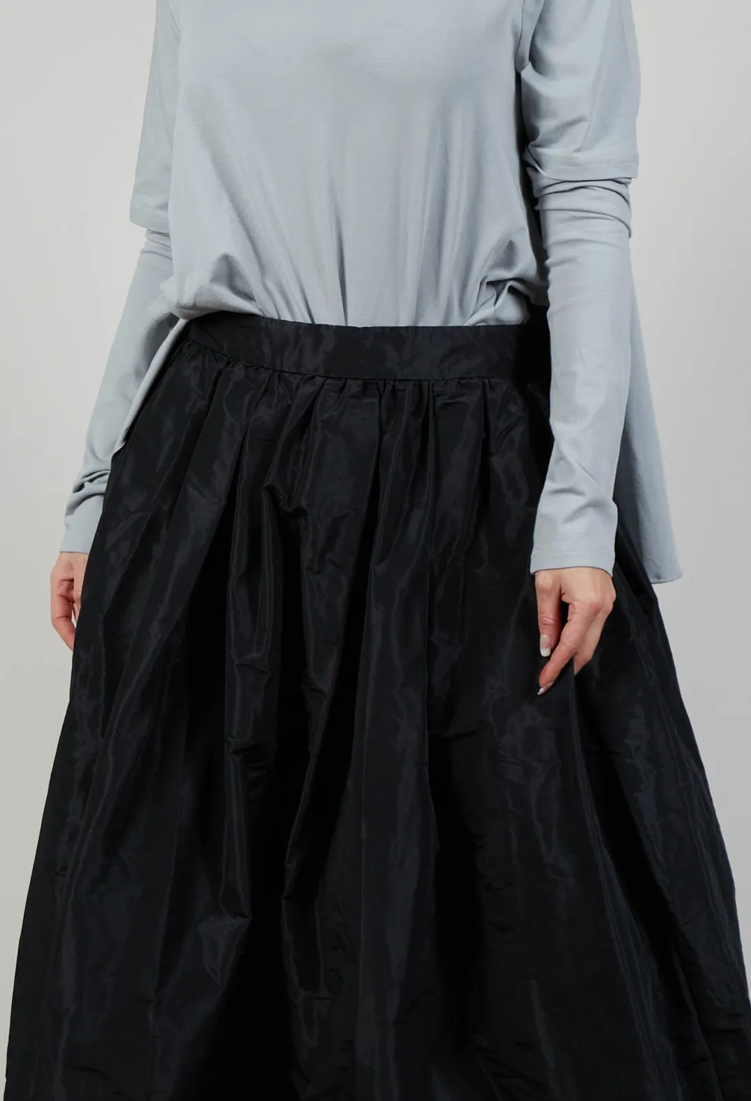 Pluslavie Skirts^Pleated Skirt in Black