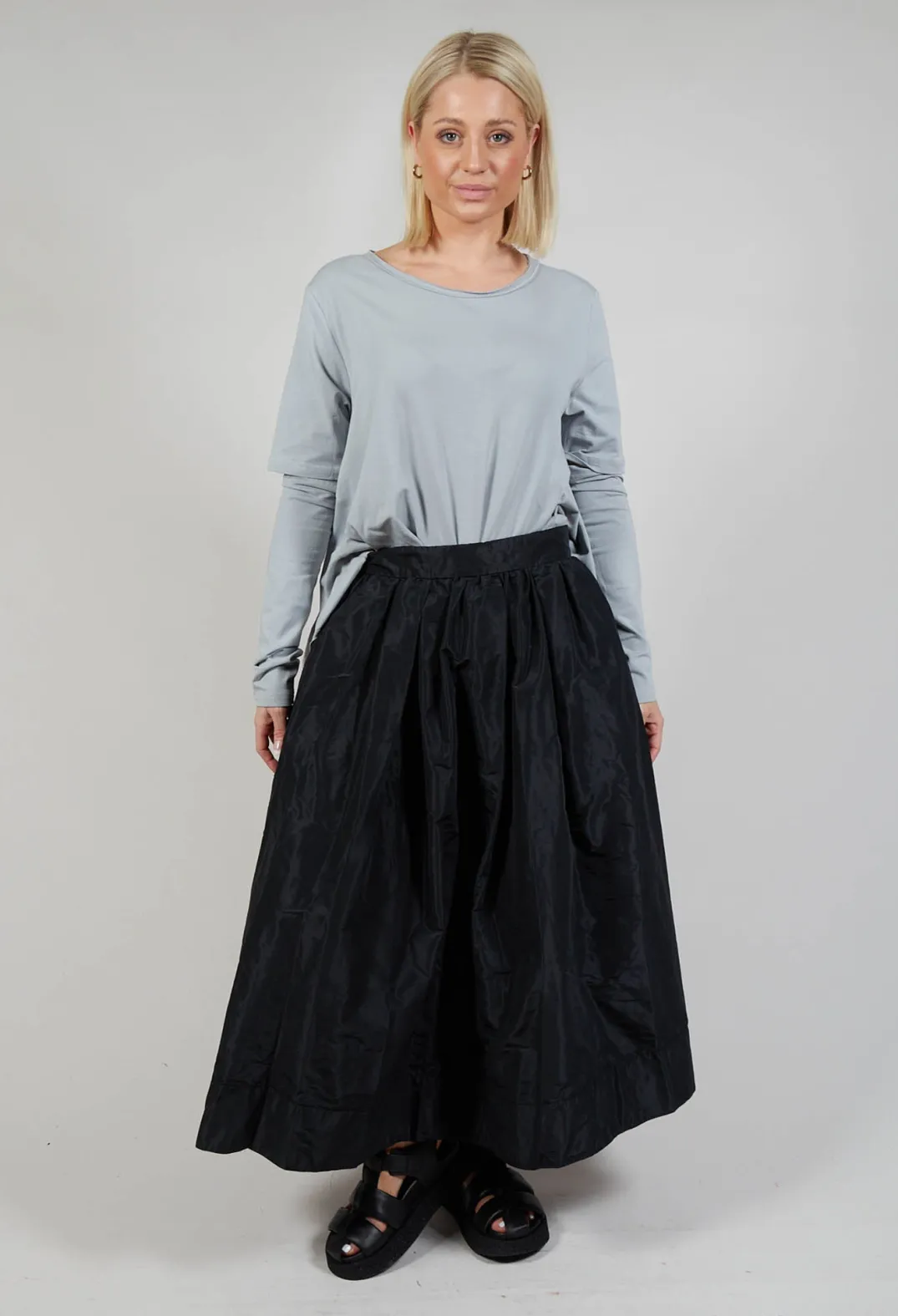 Pluslavie Skirts^Pleated Skirt in Black