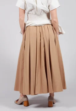 Mei Meij Skirts^Pleated Skirt in Camel