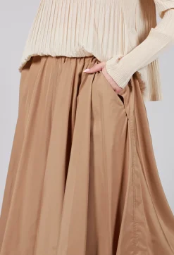 Mei Meij Skirts^Pleated Skirt in Camel