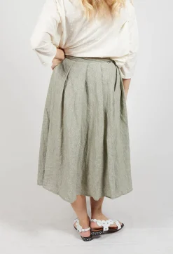 Apuntob Skirts^Pleated Skirt in Green