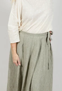 Apuntob Skirts^Pleated Skirt in Green