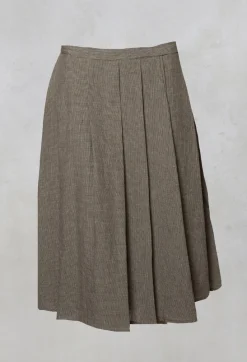 Apuntob Skirts^Pleated Skirt in Green
