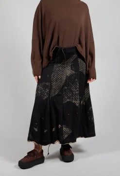 Rundholz Mainline Skirts^Pleated Skirted in Latte Print