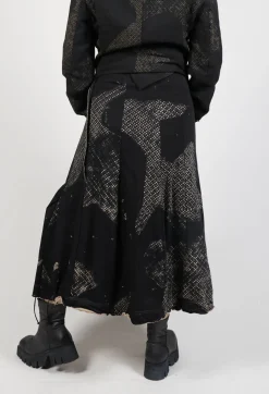 Rundholz Mainline Skirts^Pleated Skirted in Latte Print