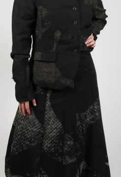 Rundholz Mainline Skirts^Pleated Skirted in Latte Print